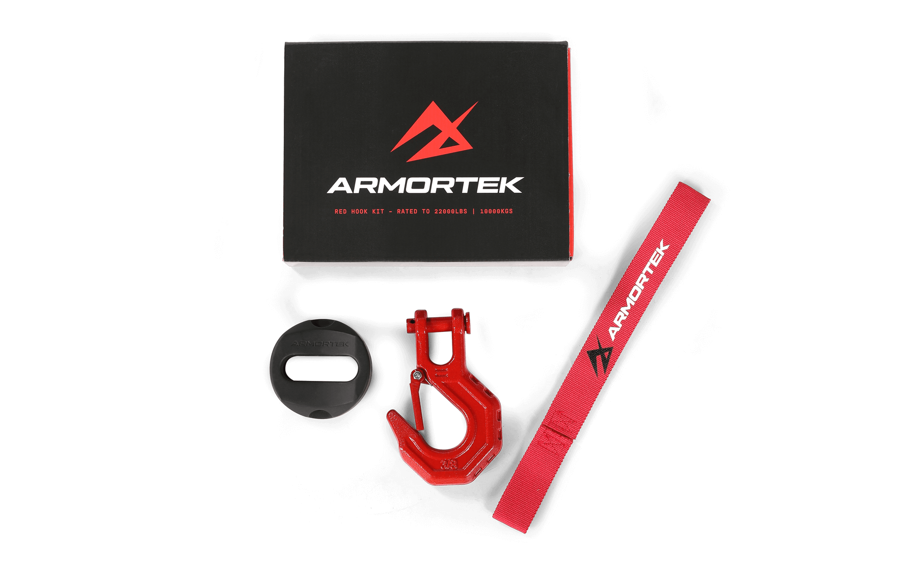 Armortek Red Hook Kit für 12 bis 13 mm Seil - MBL 10.000 kg