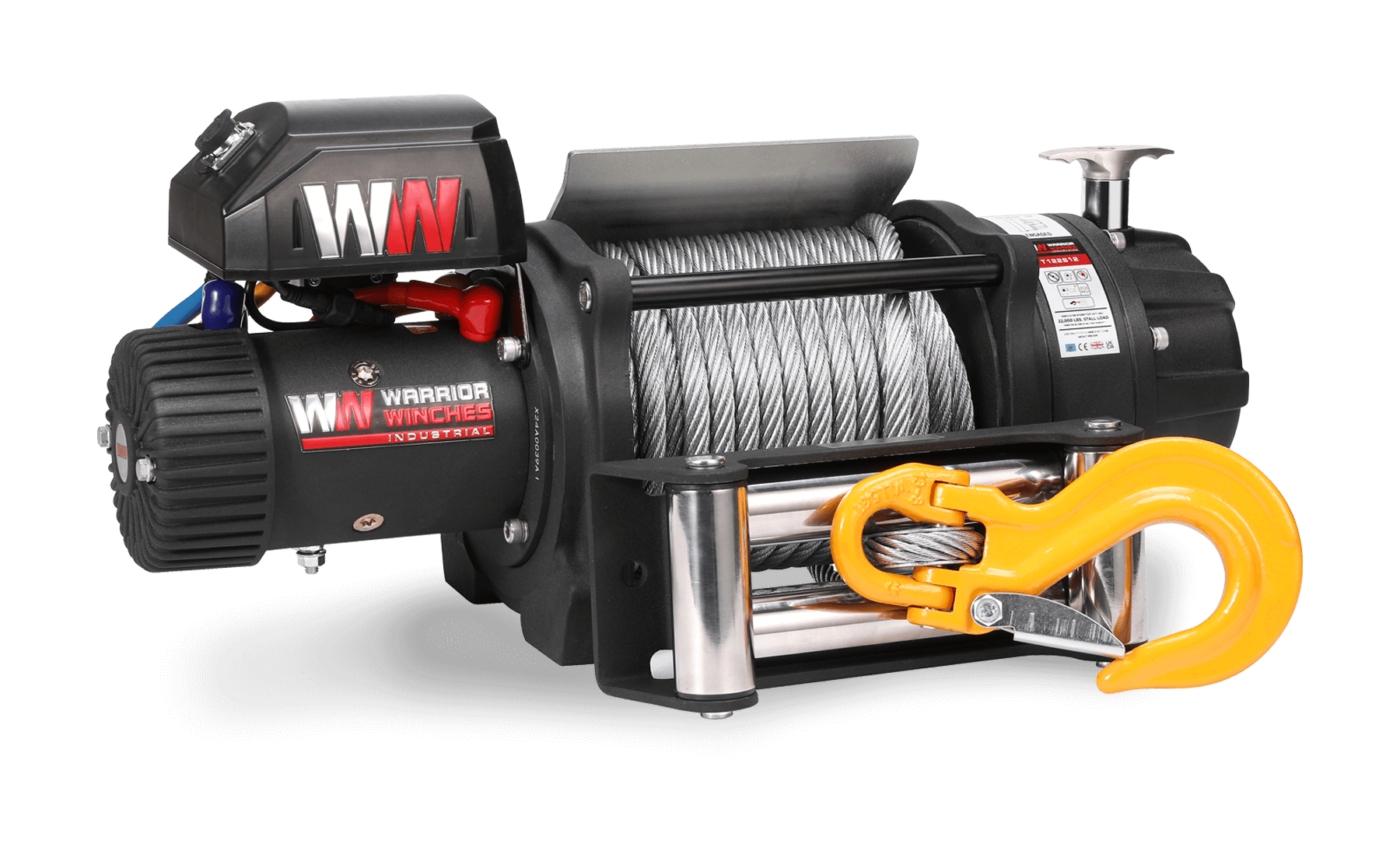 T1000 22000lb Electric Winch - 12v Steel Rope