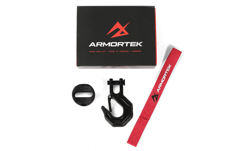 Armortek Black Hook Kit für 8 bis 11 mm Seil - MBL 10.000 kg