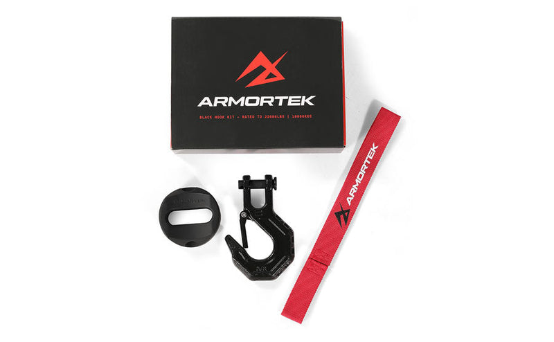 Armortek Black Hook Kit für 12 bis 13 mm Seil - MBL 10.000 kg