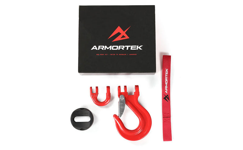 Armortek Red Hook Kit für 14 mm Seil – MBL 16000 kg