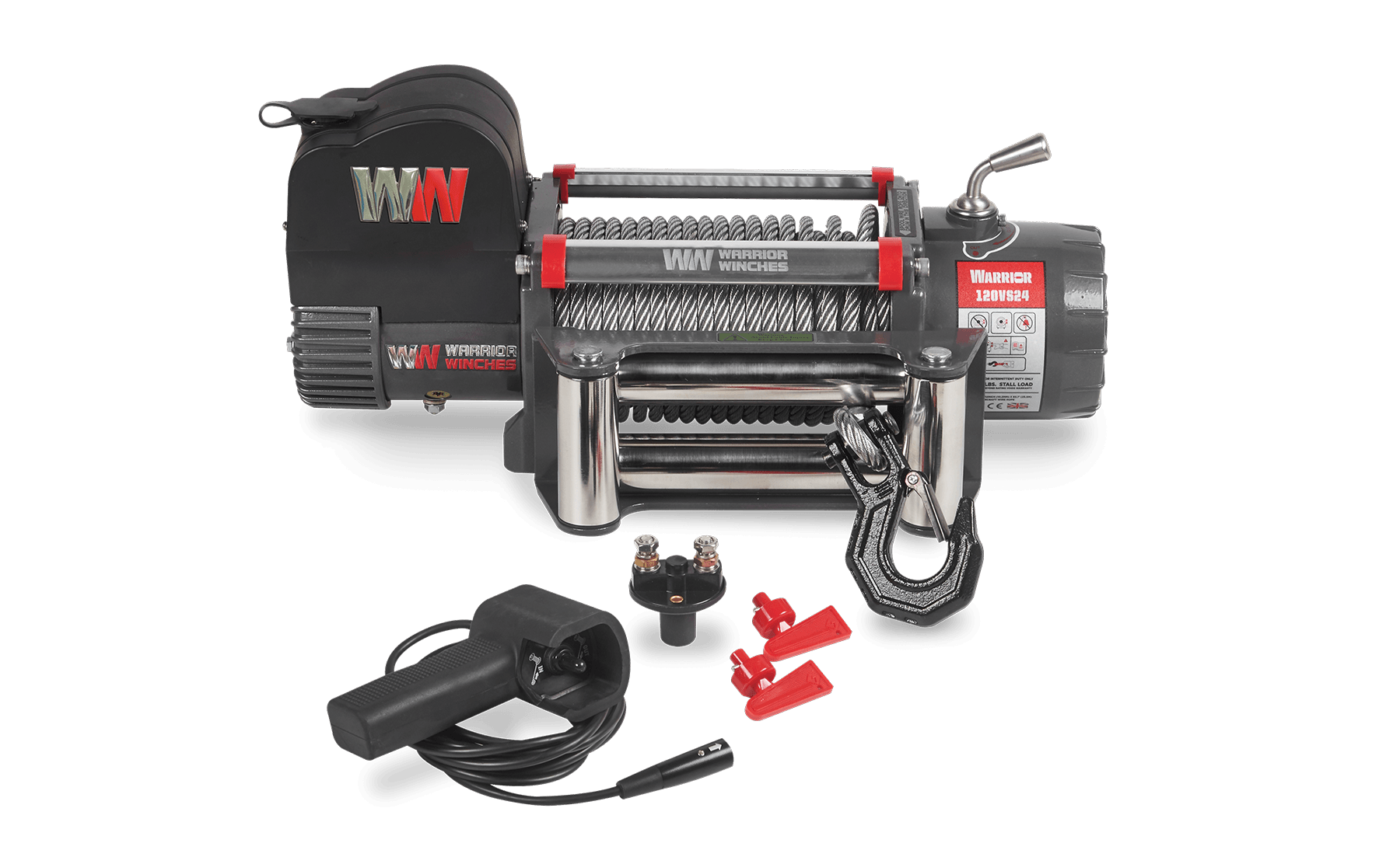 Samurai 12000 Elektrowinde – 24-V-Stahlseil