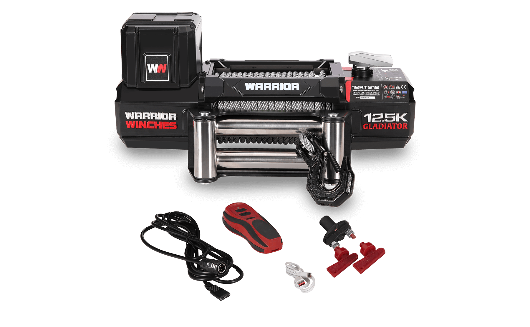 Gladiator R-Type 12500 Elektrowinde – 12-V-Stahlseil