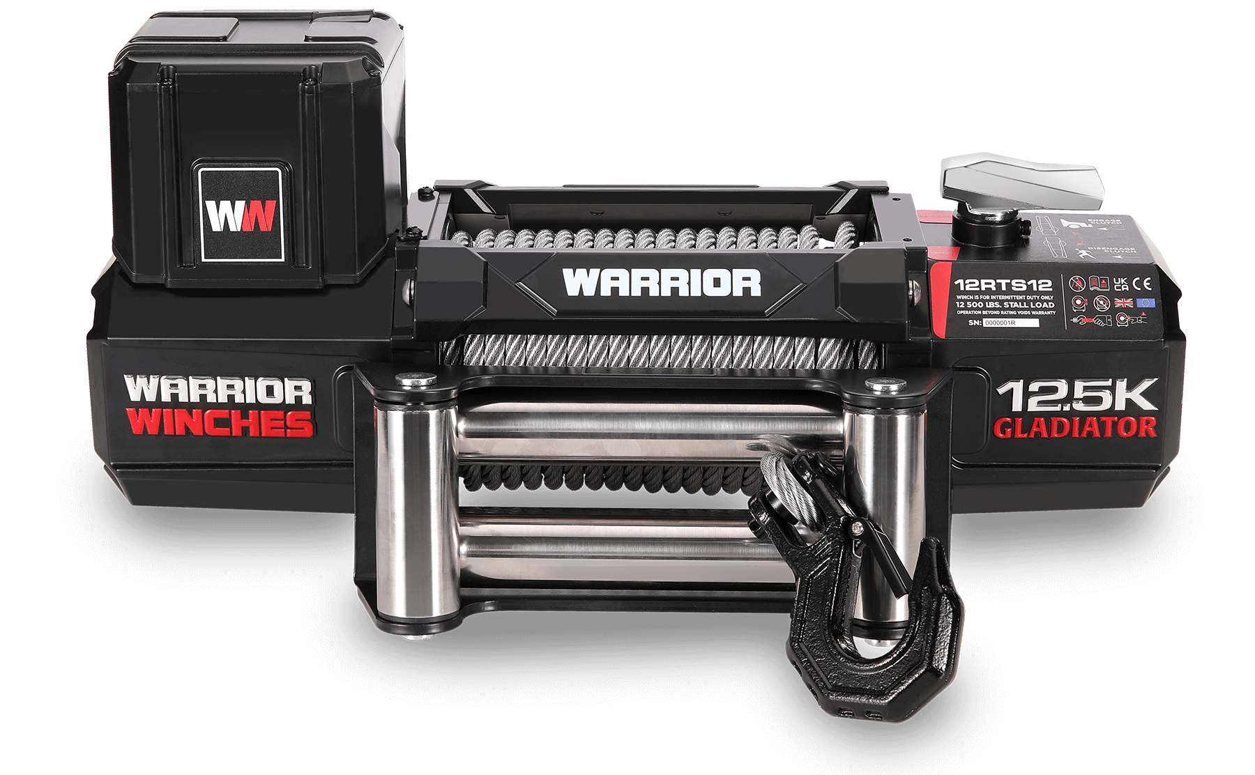 Gladiator R-Type 12500 Elektrowinde – 12-V-Stahlseil