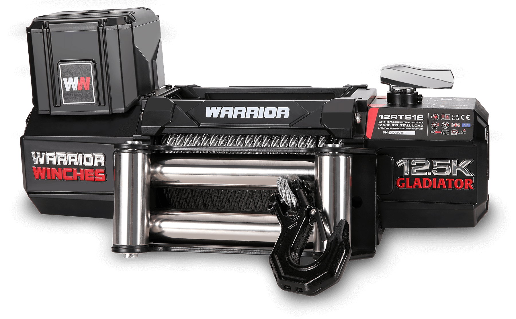Gladiator R-Type 12500 Elektrowinde – 12-V-Stahlseil