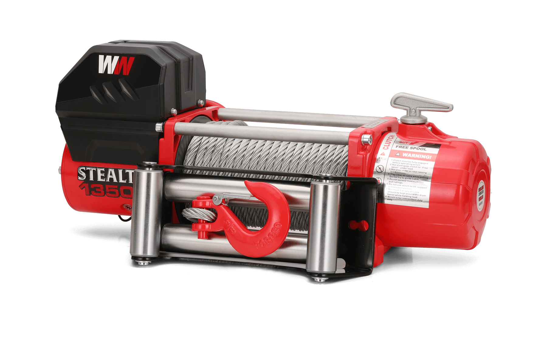 Stealth 13500lb Seilwinde - 24V Stahlseil