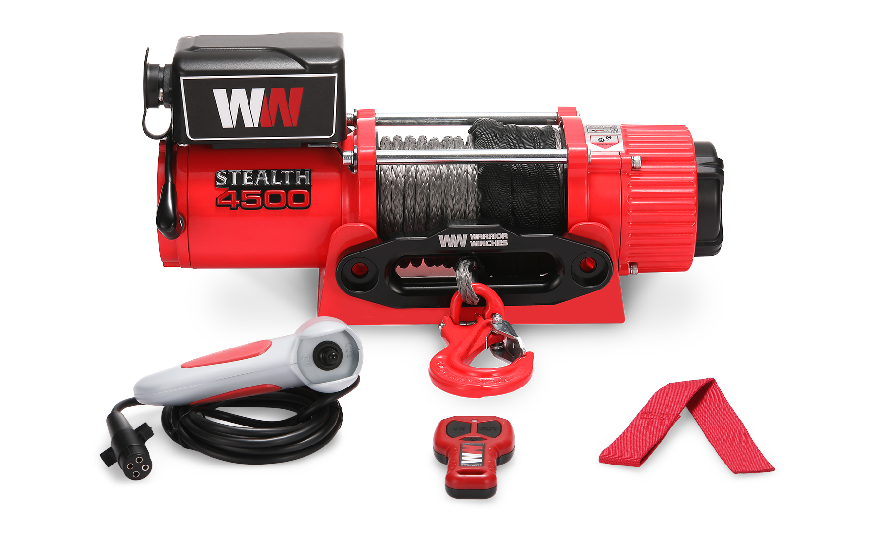 Stealth 4500lb Seilwinde - 12V Synthetikseil