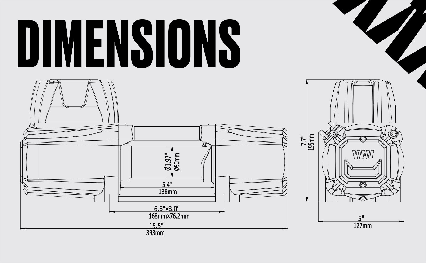 Elektrische Seilwinde Titan 4500 – 12 V, Synthetikseil