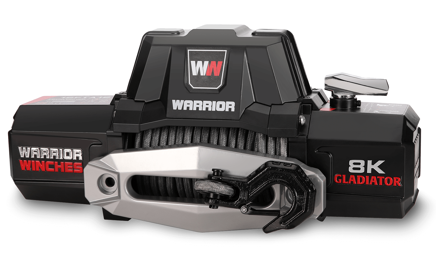 Gladiator F-Type 8000 Elektrowinde – 12-V-Kunststoffseil