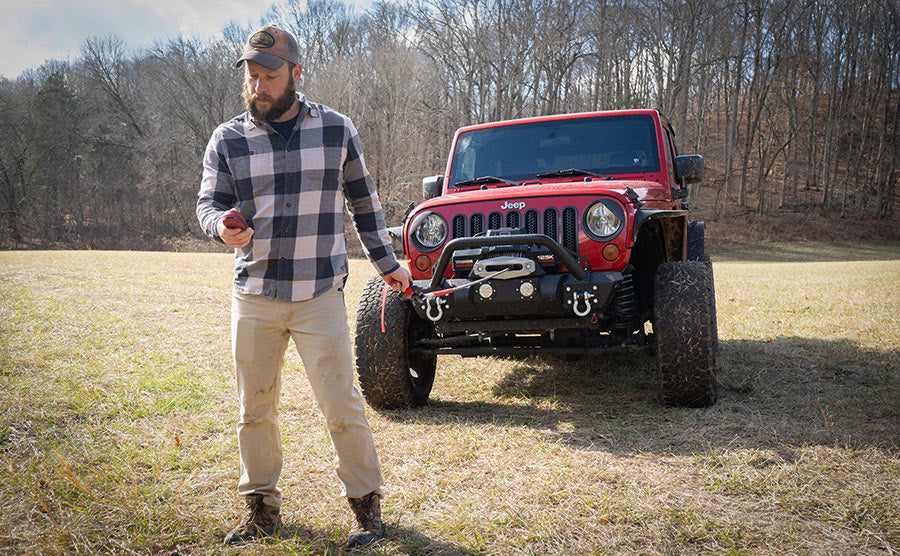 Gladiator F-Type 12500 Elektrowinde – 12-V-Kunststoffseil